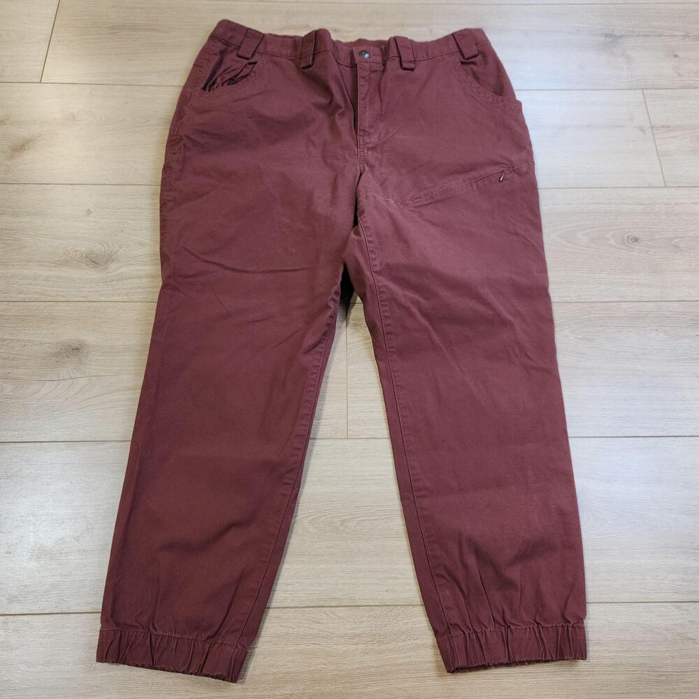 Duluth Trading Rootstock Gardening Jogger Pants Womens 18x29 Red Outdoor Work